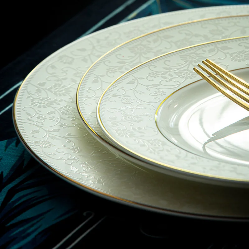 Фарфоровые наборы тарелок чаша для суши кухня Десерт Фрукты роскошные