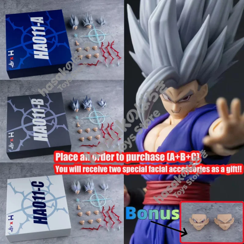Фото НОВИНКА: Набор для сборки скульптуры головы Gohan Beast из Dragon Ball (Air&HM HA011), аниме-фигурка SHF, коллекционная модель DBZ, игрушка №5