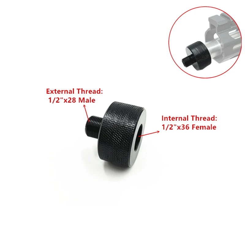 

1 шт. металлический адаптер преобразователь 1/2x 36 tpi Thread в 1/2x 28 tpi Thread Converter