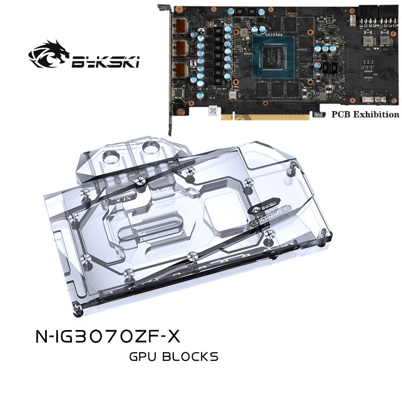 

Bykski N-IG3070ZF-X Water Block Use for Colorful Battleax GeForce RTX 3070 GPU Card / Full Cover Copper Radiator Water Cooling