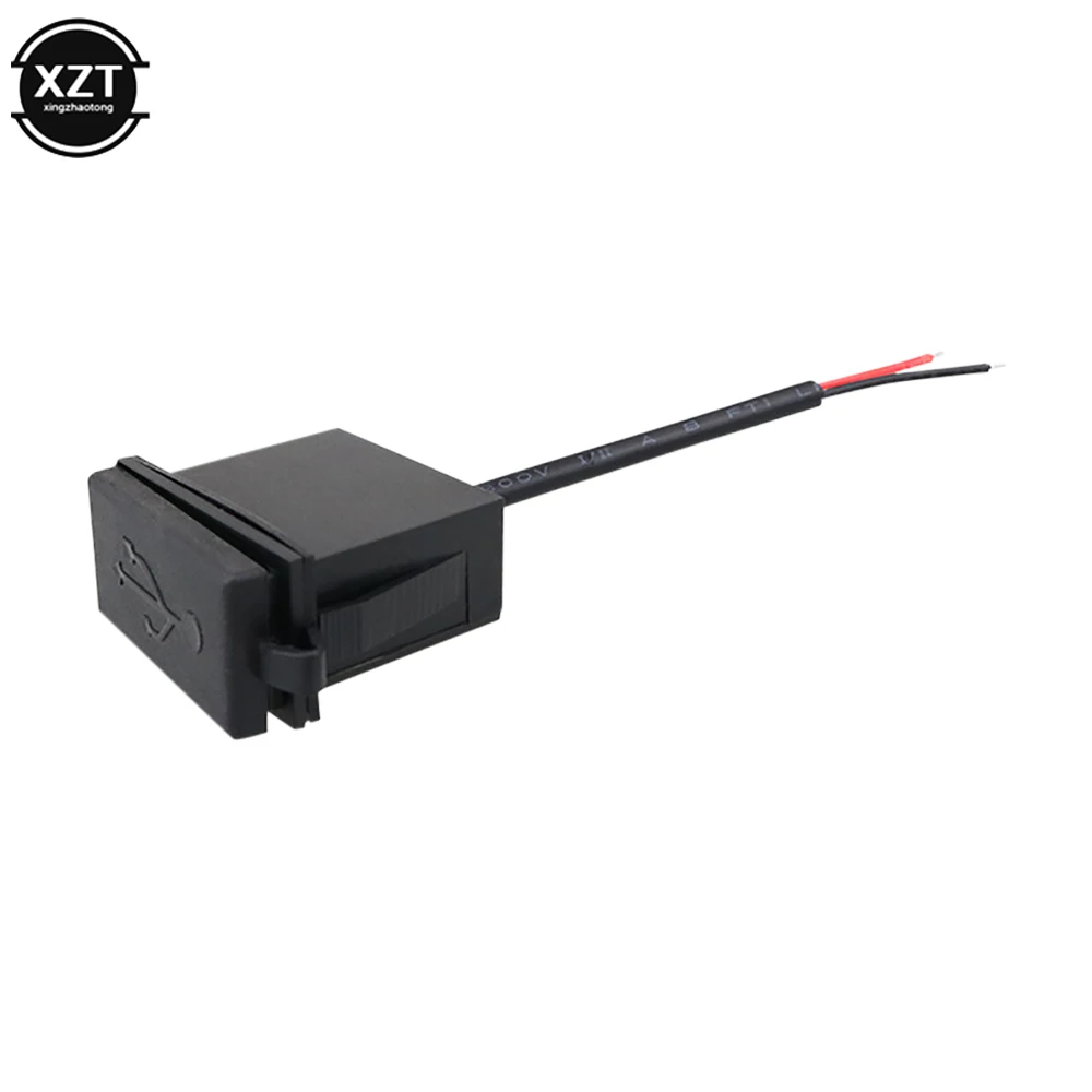 

Новинка 12 В/24 В Одиночная USB автомобильная зарядная розетка 5 в а адаптер питания квадратной формы водонепроницаемое для мотоцикла RV лодки корабля зарядное устройство