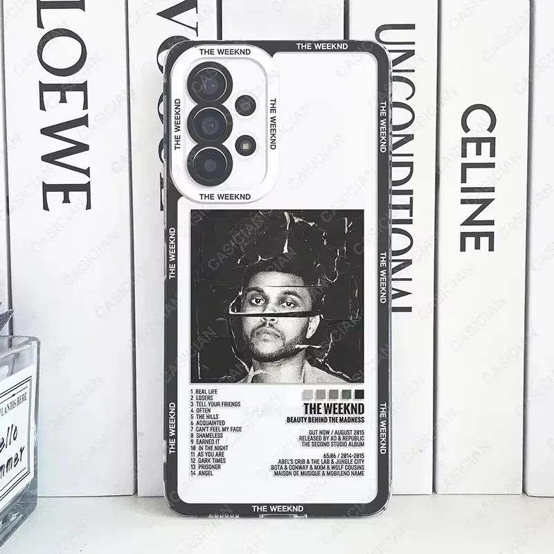 Phone Case For Samsung Galaxy S25 S24 S20 S21 FE S22 Plus S23 Ultra A54 A55 A34 A35 5G The Weeknd Minimalist Poster Soft Cover