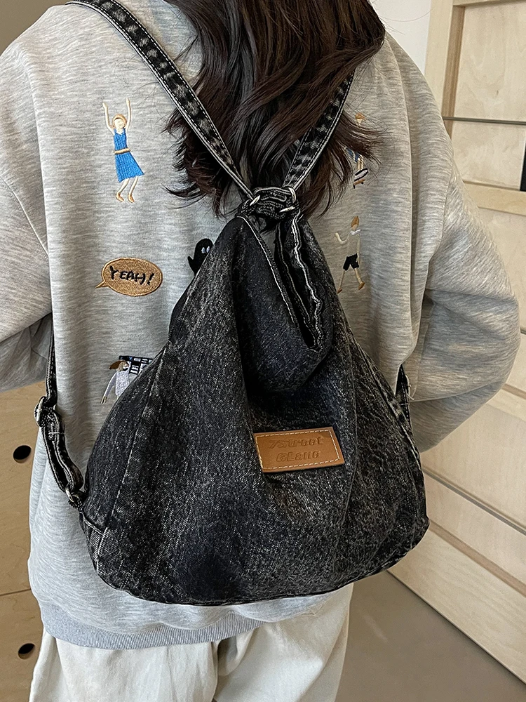 Женская джинсовая сумка через плечо