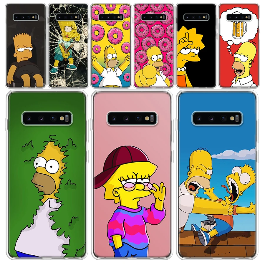 

Cartoon Homers-S-Simpsons Transparent Soft Phone Case for Samsung Galaxy M21 M30S M31 M32 M52 Note 20 Ultra 10 Lite 9 8 J4 J6 +