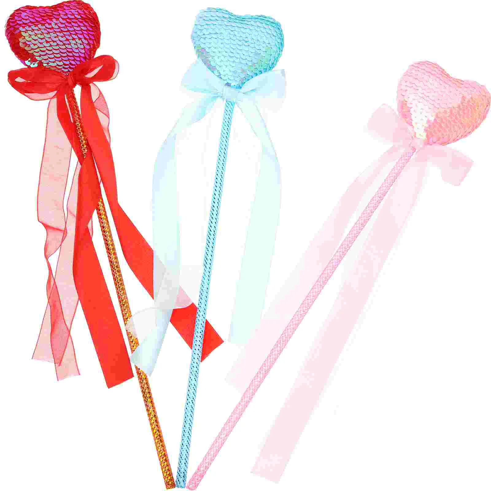 

Wand Fairy Wands Heart Party Girls Tassel Sticks Costume Photo Glitter Prop Angel Adults Tea Decorations Girl Decor Colorful