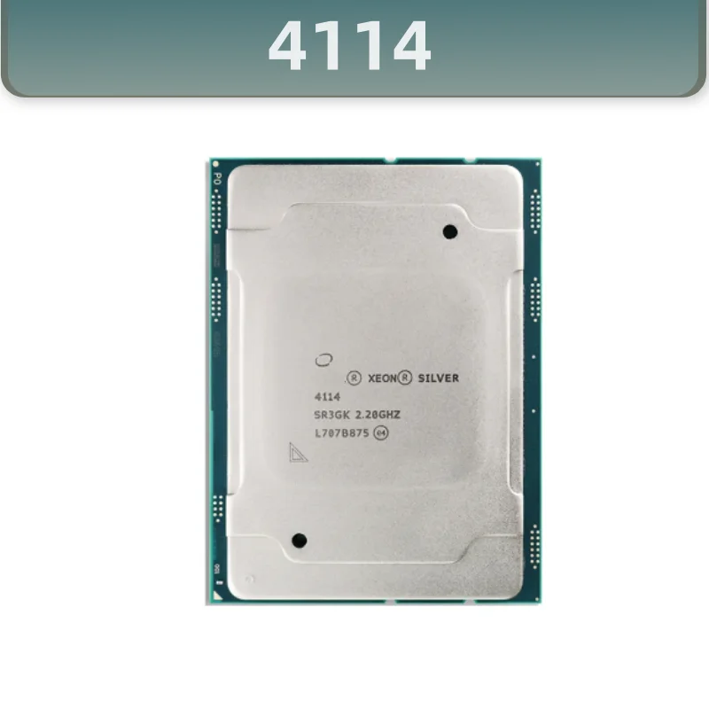 

Серебристый 4114 ЦПУ процессор 10 ядер 2,20 ГГц 13,75 МБ L3 CACHE 85 Вт SR3GK