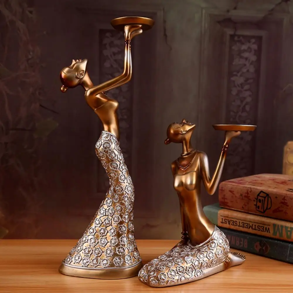 Подсвечник винтажный 1 пара подсвечник в форме абстрактной дамы декор для