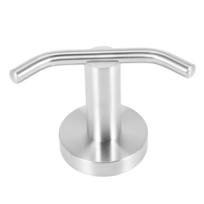 

Promotion! Double Robe Hook, 304 Stainless Steel Coat and Towel Hooks for Bathroom Wall Mounted, Brushed Nickel