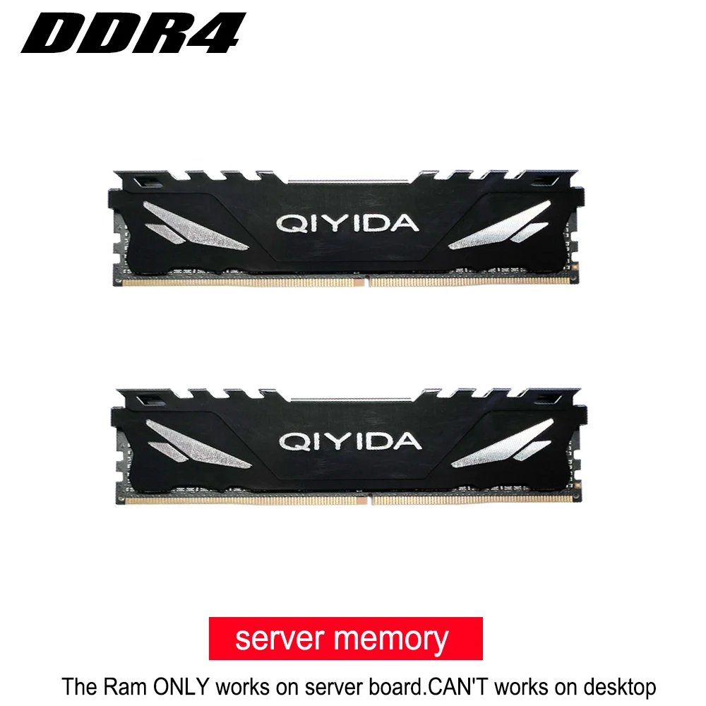 Оперативная память Qiyida ddr4 8 ГБ 4 16 PC4 2133 МГц или 2400 2666 ECC REG Серверная 32 ОЗУ |