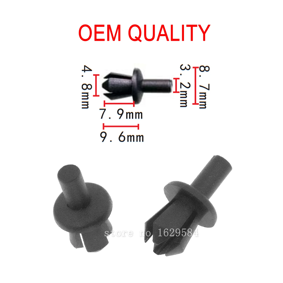 100x OEM 5 мм пластиковые расширяющиеся заклепки-клипсы BMW E39 для передней арки колеса/подкладки 51-47-8-166-992 51478166992