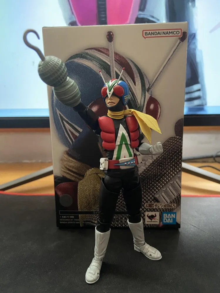

Bandai Original Box Shf S.H.Figurats Kamen Rider Riderman Anime Action Figure Model Kit Toy For Children In Stock