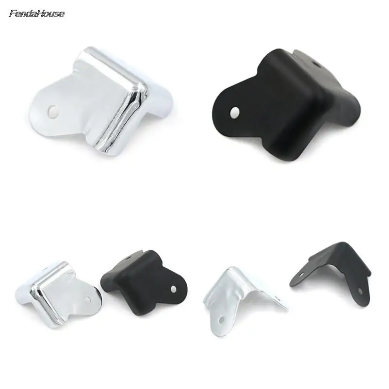 

8pcs/Set Iron Protectors Cabinet Guitar Amplifier Part Decorative Feet Leg Brackets For Speaker Silver Black Color