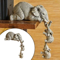 elephant ornaments resin crafts mothers gifts figurines decorations for home accessories maternal love animal figures
