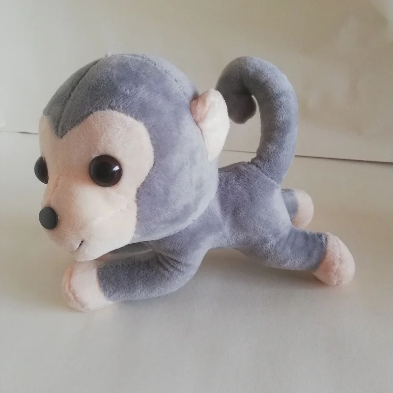 

Маленькая серая плюшевая обезьянка, примерно 20 см, мягкая кукла-обезьянка, детские игрушки, подарок на день рождения и Рождество, s0532