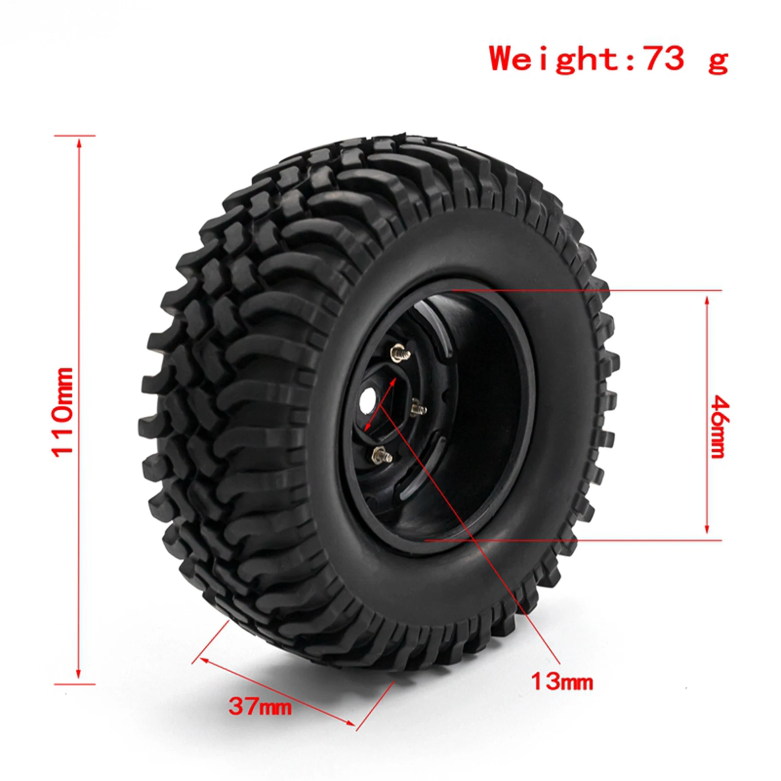

Резиновые шины на гусеничном ходу на радиоуправлении, автомобильные шины на радиоуправлении 1,9 дюйма, 4 шт., замена для 1/10 TRX4 Axial SCX10 90046 SCX10 III ...