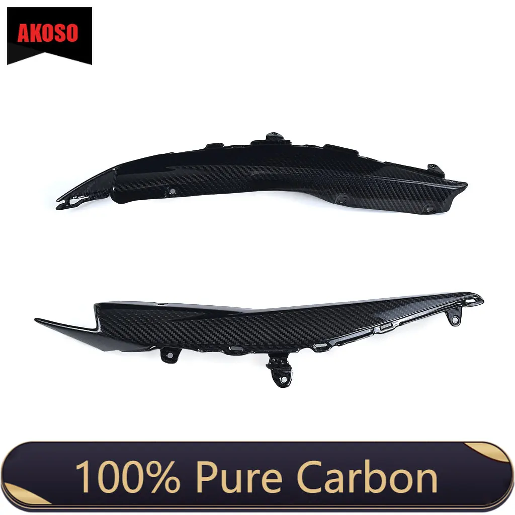 

3K Carbon Fiber Glossy 100% Motorcycle Tail Fairings Cowling Side Panels For YAMAHA R3 2019 2020 2021 2022 2023
