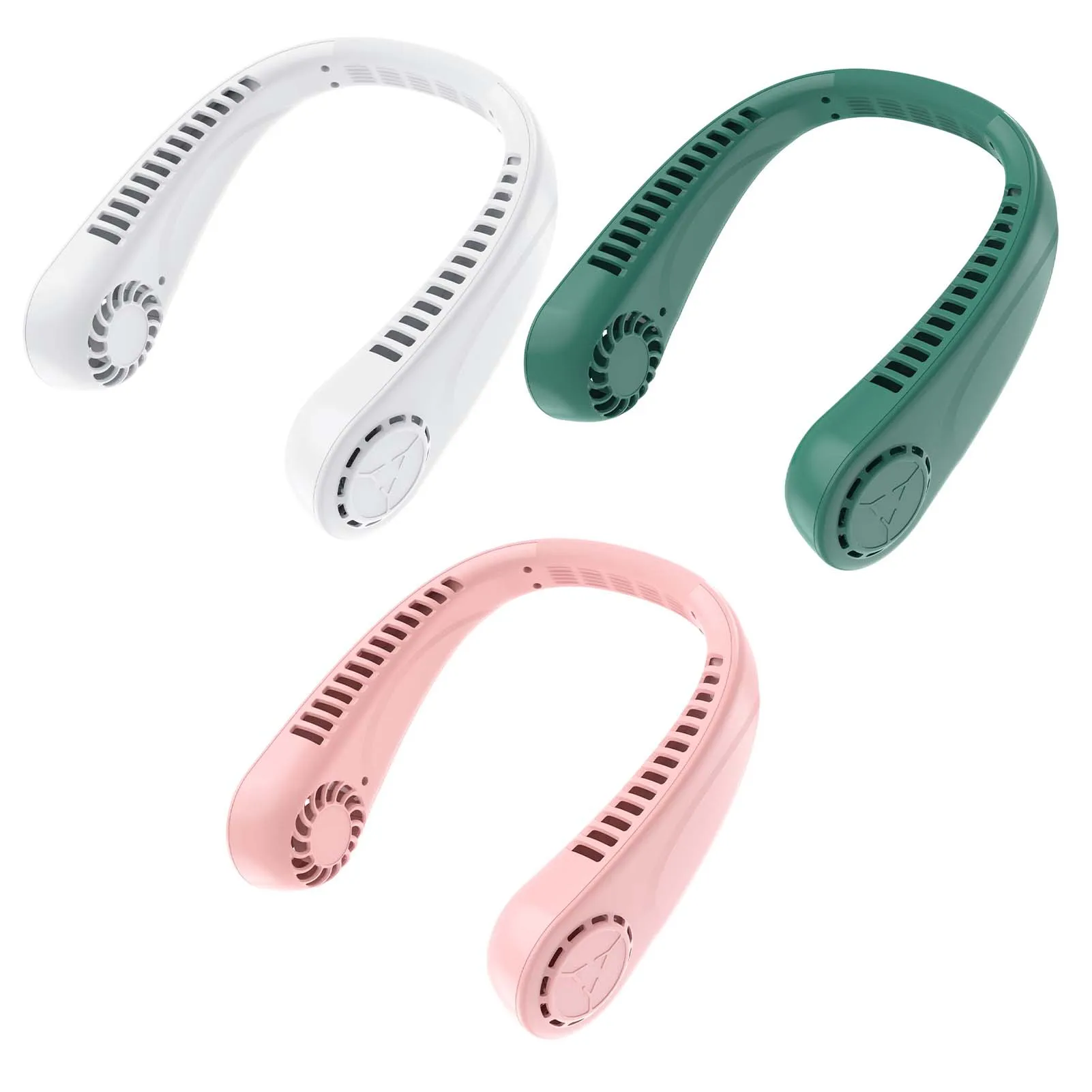 

Складной шейный вентилятор 3000 мАч, перезаряжаемый охлаждающий вентилятор для наружного применения, для помещений, кемпинга, походов