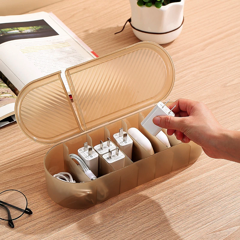 

Box Box Storage For Data Cable Cable Organizer Travel Storage Charger Home Or Reusable With Case 7 Storage Compartments Cord