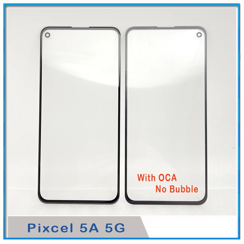 

Front Outer Glass with OCA Glue For Google Pixel 5A 5G XL 2 Pixel3 3XL 3A 3AXL Pixel4 4XL Touch Screen Panel Glass Lens