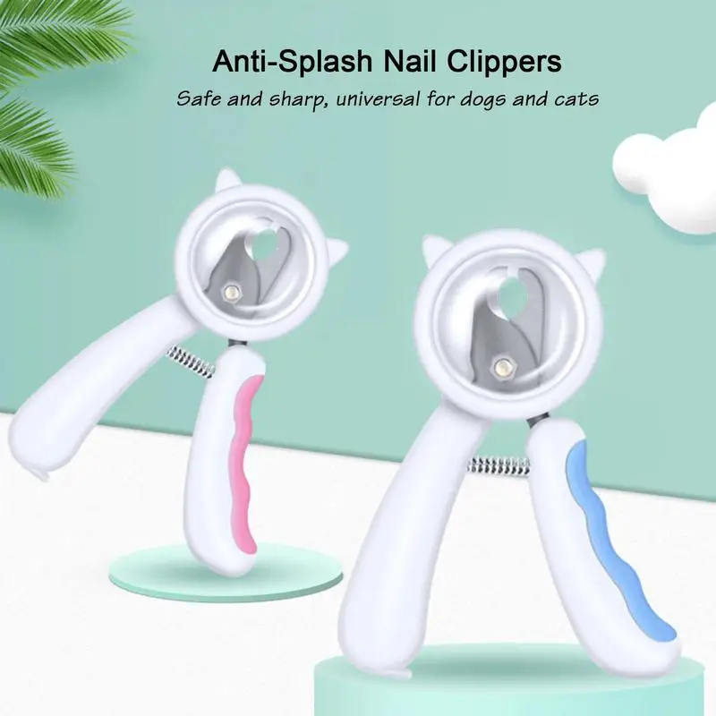 

Professional Anti-splash Pet Nail Clipper Cat Dog Kittens Hamster Rabbits Nail Scissors For Pets Claw Care Grooming Supplies