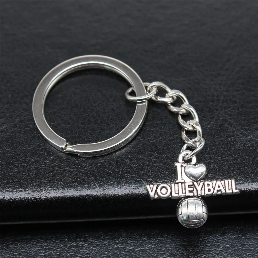 

I Love Volleyball Keychains New In Accessories For Jewelry Findings