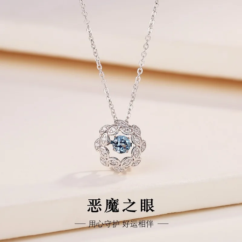 

Ожерелье женское из серебра 925 пробы с подвеской «глаз дьявола»