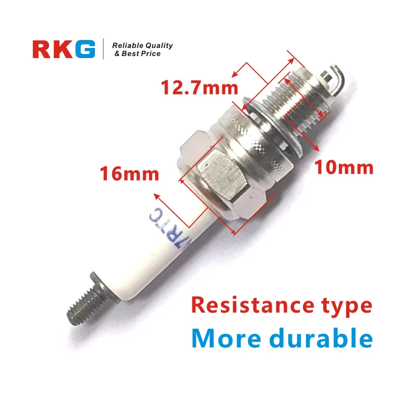 

Свеча зажигания RKG свечи A7RTC резисторного типа подходит для YAMAHA JOG i 100 JOG i 125 RSZ100 RSZ 100 C8 F8 запасные части для мотоциклов