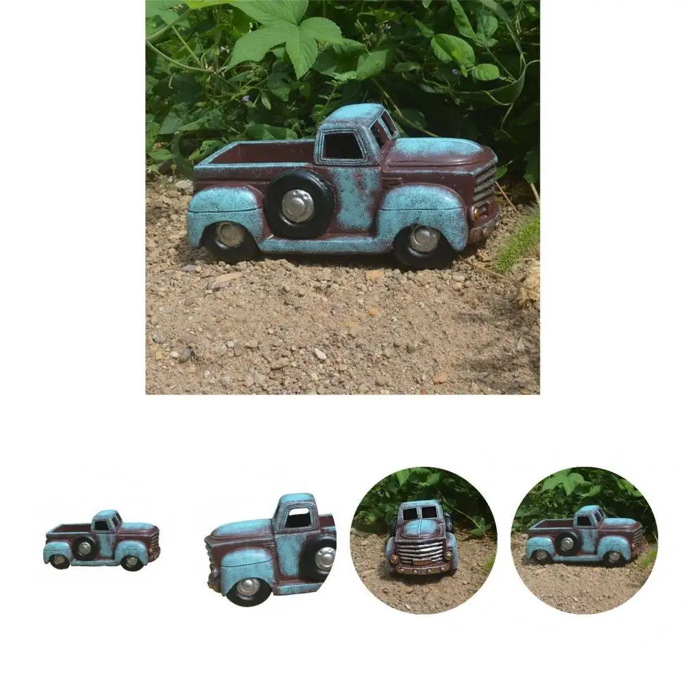 

Mini Wonderful Strong Construction Truck Succulent Pot Green Succulent Pot Weather-resistant for Desktop