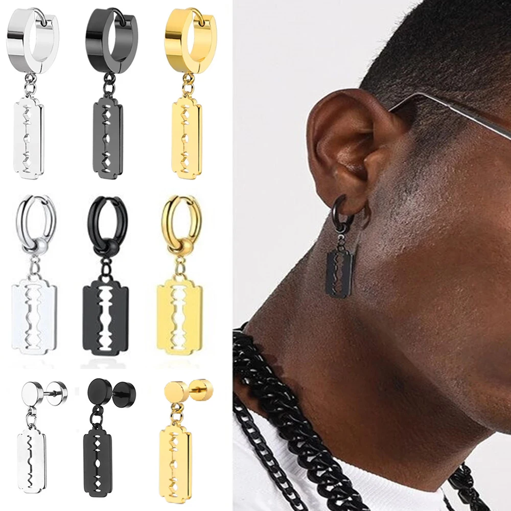 

Женские серьги-гвоздики из нержавеющей стали, в стиле панк, хип-хоп