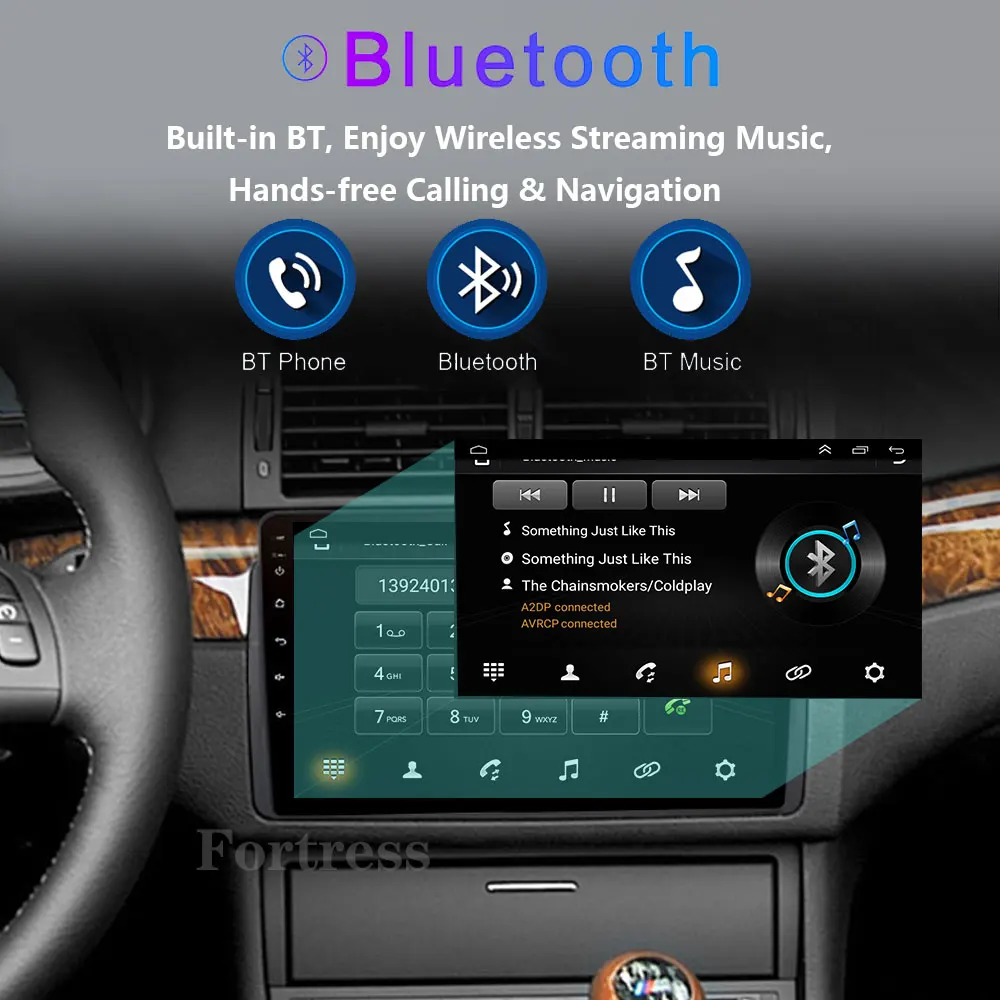9-дюймовый Android 16 с поддержкой Wireless Carplay для BMW E46 M3 318320325330335 1998-2005, автомобильный радиоприемник, видеоплеер, сенсорный экран, 4G WiFi (art.: 3920d500feb40) - 3920d500feb40