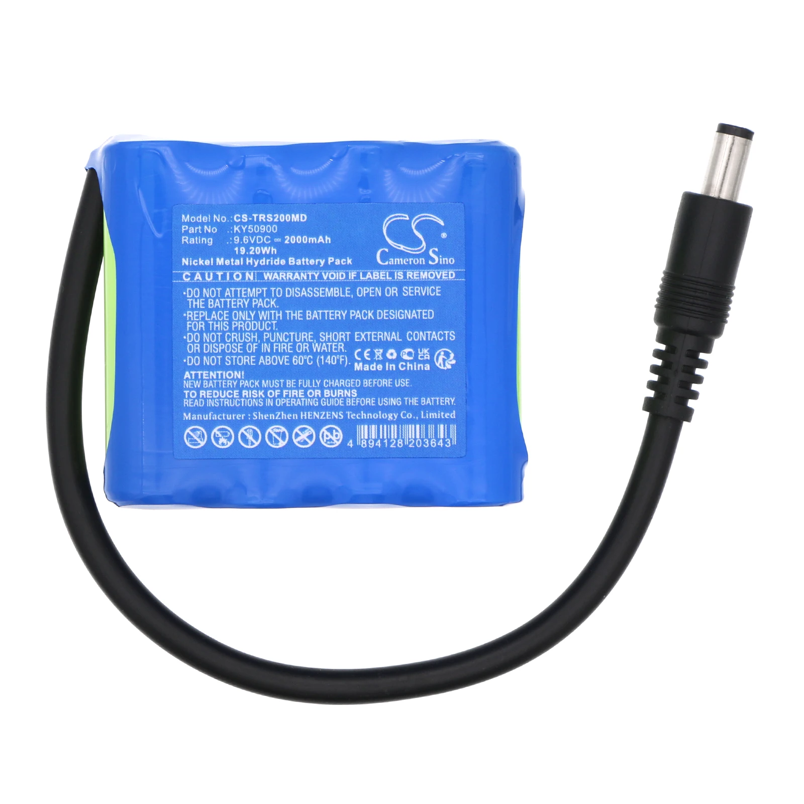 Сменный аккумулятор CS для Taema Osiris 2 Ventilator 88888629 KY50900 2000 мАч / 19