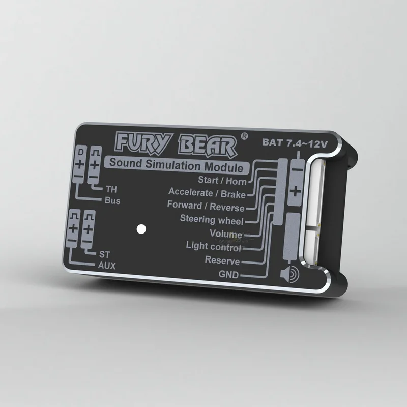 

Fury Bear Sound & Light Simulation System 1/14 For Tamiya Lesu Scania Man Actros Volvo Car Parts Rc Truck Trailer Tipper