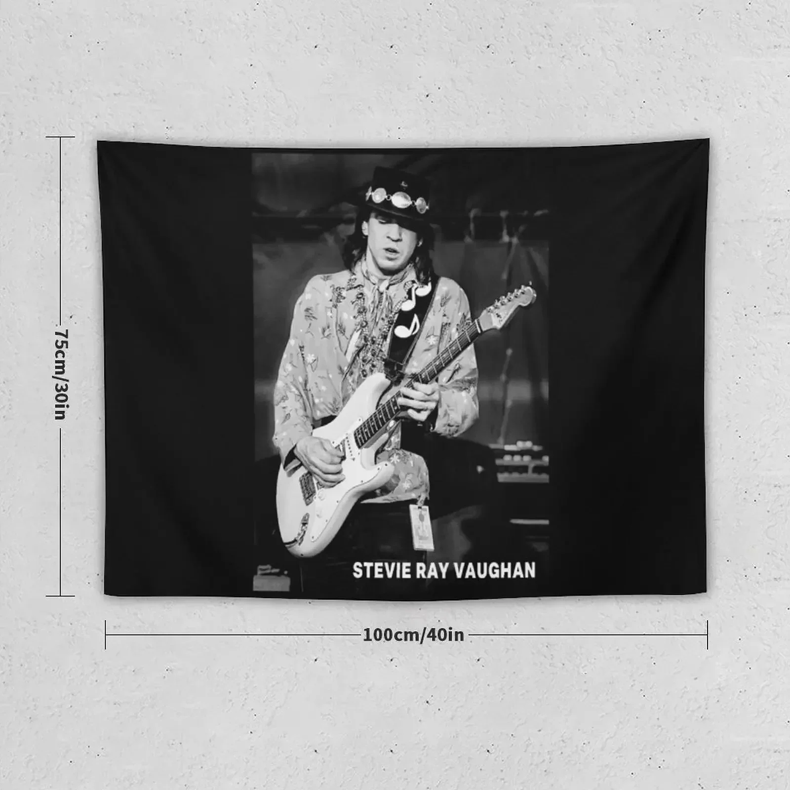 Музыкальный гобелен Стиви Рэй Вэнган 100% полиэстер