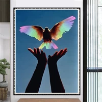 diy 5d diamond painting scenic peace dove lovely full drill square embroidery mosaic art picture of rhinestones home decor gifts