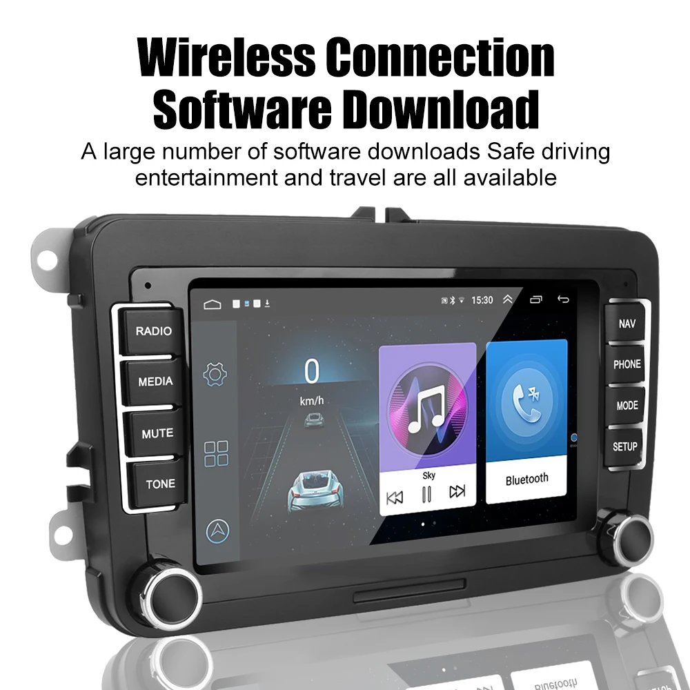 Автомагнитола 2 Din Android 10 1 для VW/Volkswagen Seat Skoda Golf Passat 7 дюймов Гб + 16 Bluetooth Wi-Fi GPS Громкая