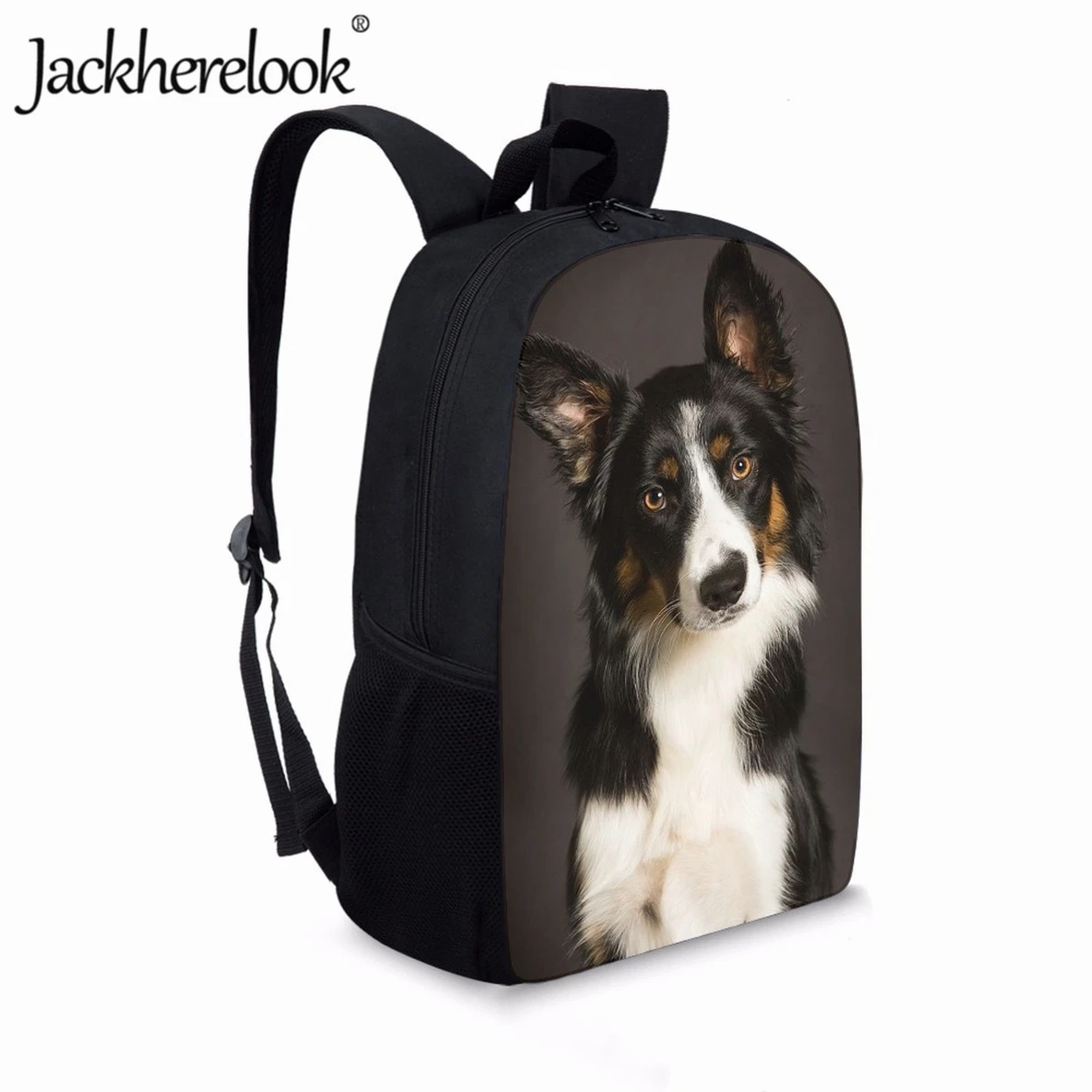 Jackherelook Cute Dog 3D Printing School Bag Children Casual School Backpack Student Book Bag Youth Boys Girls 17inch Travel Bag