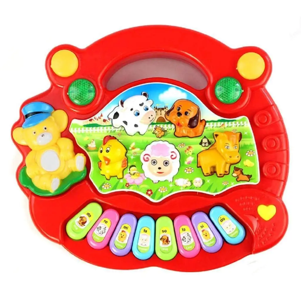 

Игрушка детская развивающая для раннего развития, ферма с животными, пианино, музыка, музыкальный инструмент для детей и детей, 1 год