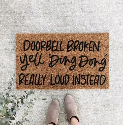 

Fun Copywriting Mat Holiday Mat Welcome Door Mat Polyester Door Mat