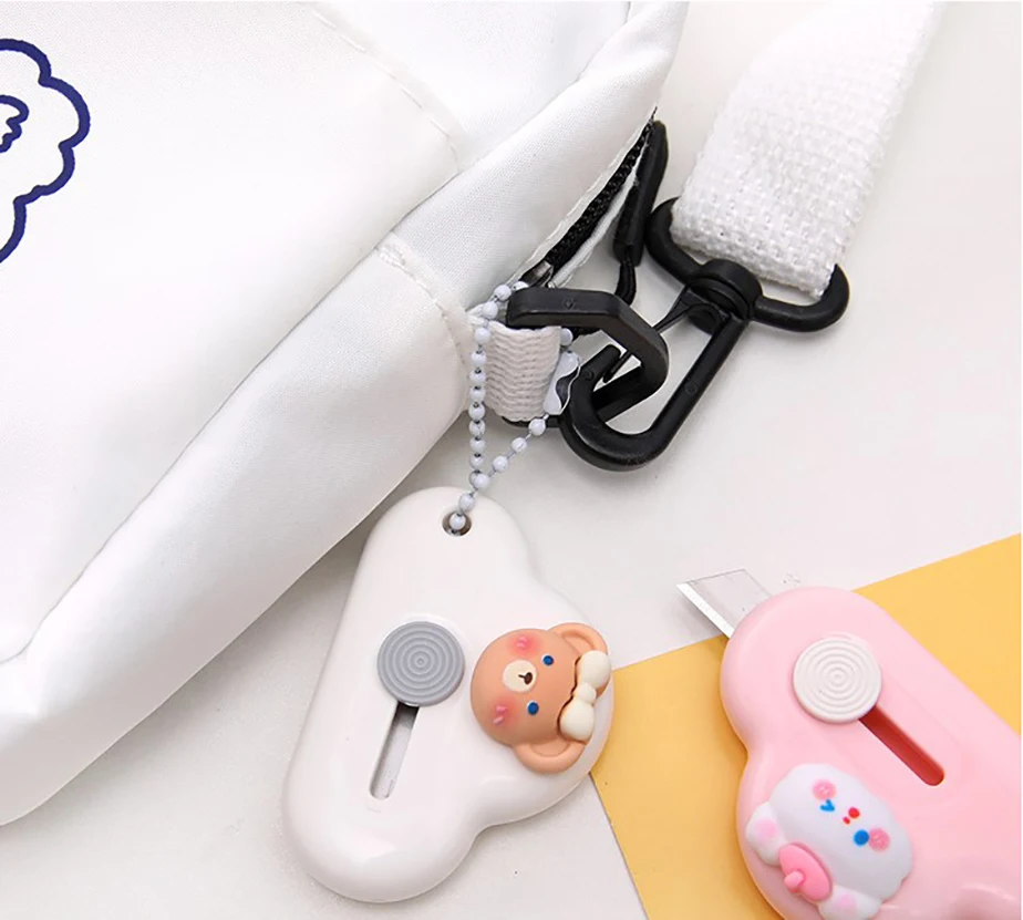 Милый канцелярский нож брелок миниатюрная коробка для упаковки бумажных