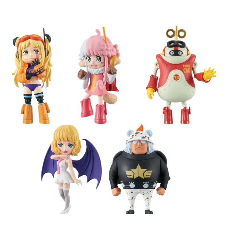 Подлинная Bandai WCF One Piece Future Island Egghead Series Stussy S Bear 7 см Кукла Игрушка Подарок Игровая