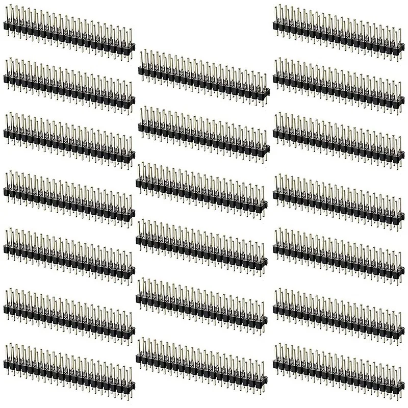 

20 шт., штырьковый разъем, 0,1 дюйма, 2X20-Pin