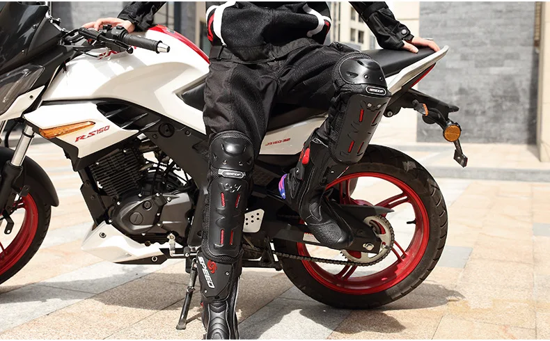 four-season riding motorcycle knee pads elbow pads four-piece off-road rider protective gear to keep warm in autumn and winter enlarge