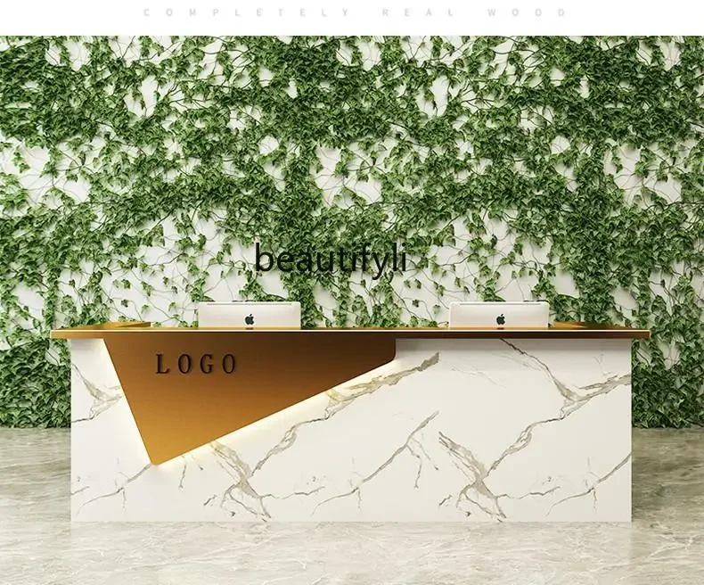 Простой современный изогнутый барный столик Салон красоты Оздоровье Клуб