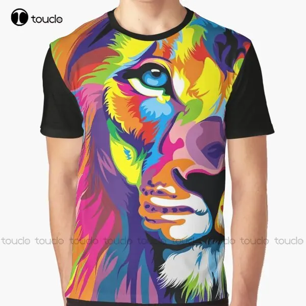 

Lion Pride Graphic T-Shirt Custom Aldult Teen Unisex Digital Printing Tee Shirts Funny Art Streetwear Cartoon Tee Christmas Gift
