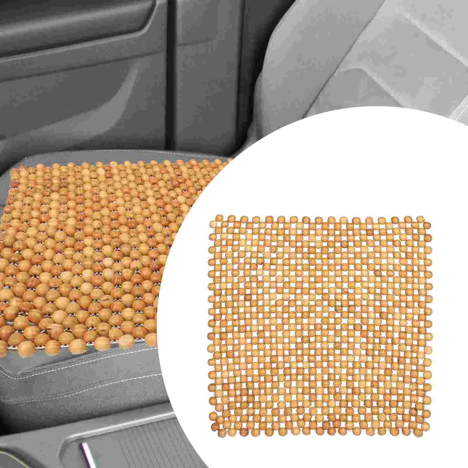 

Wooden Bead Cushion Car Seat Cooling Pad Cushions Driver Covers Massage Truck Driving Carseat Cooler