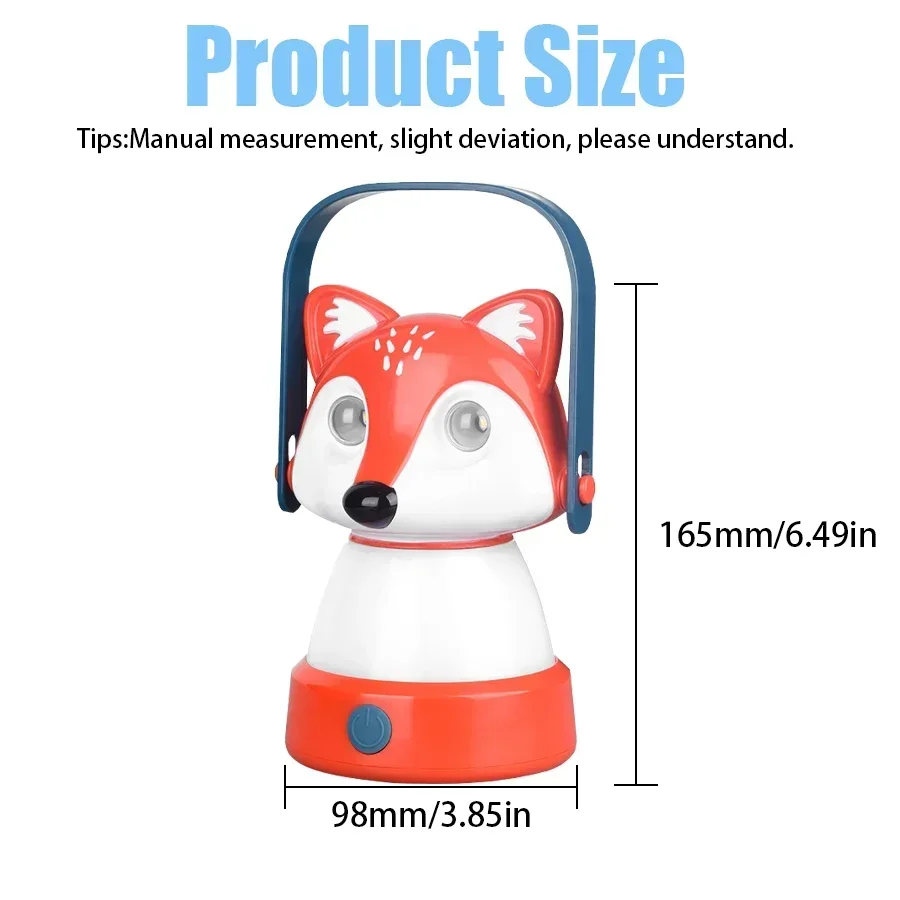 BALDR Детские фонари для кемпинга с животными светодиодное освещение зарядка типа C