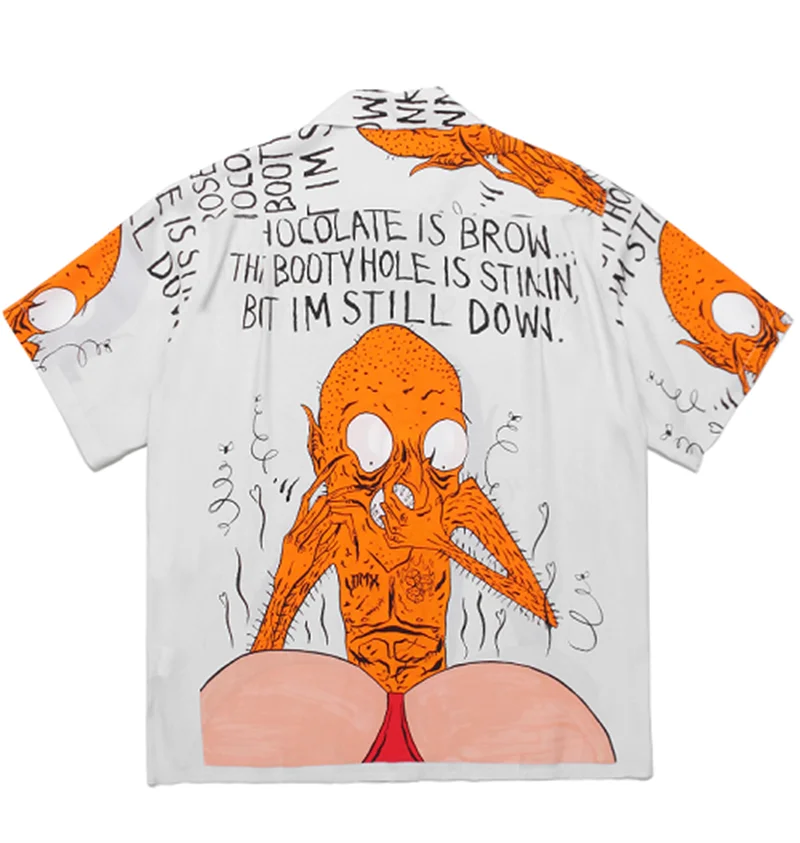 

Wacko Maria Hawaiian Short Sleeve Shirt Men Women Summer Style Hawaii Beach Shirts High Street Hippie Clothes