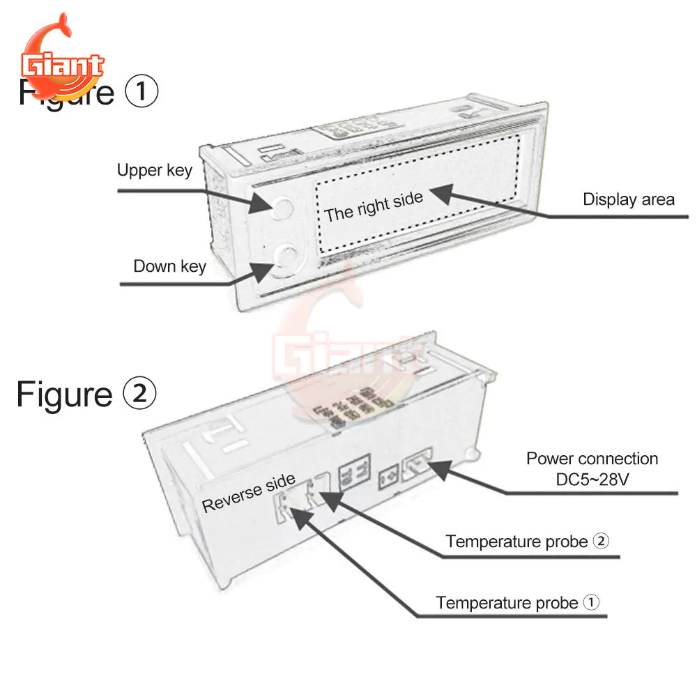 Цифровой вольтметр DC5-27V 3 в 1 электронные часы высокоточный измеритель напряжения