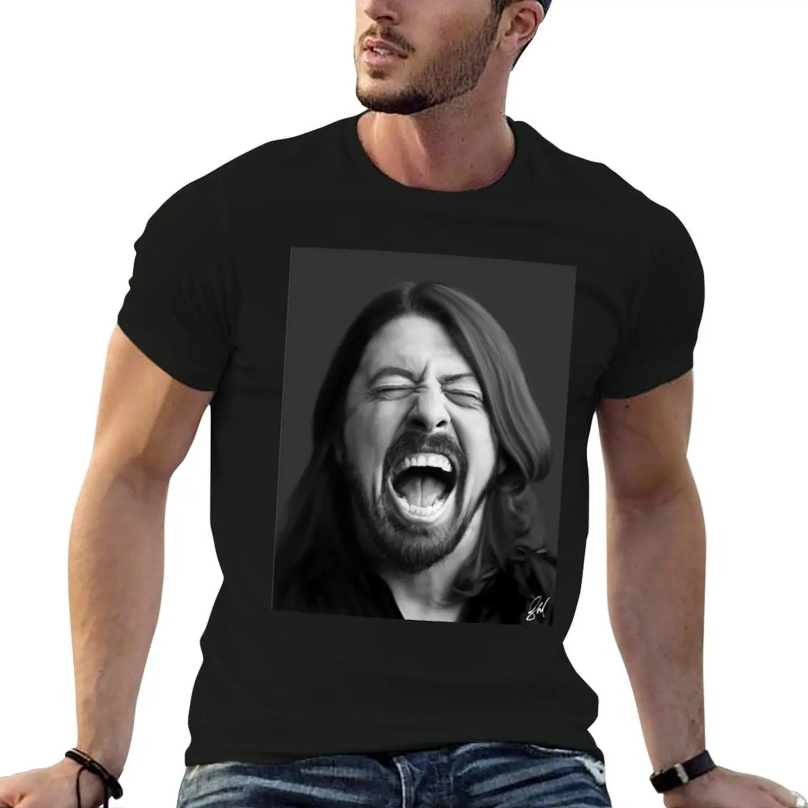 Фото Футболка Grohl, мужская дизайнерская футболка, мужская футболка с графическим принтом, мужская футболка №1