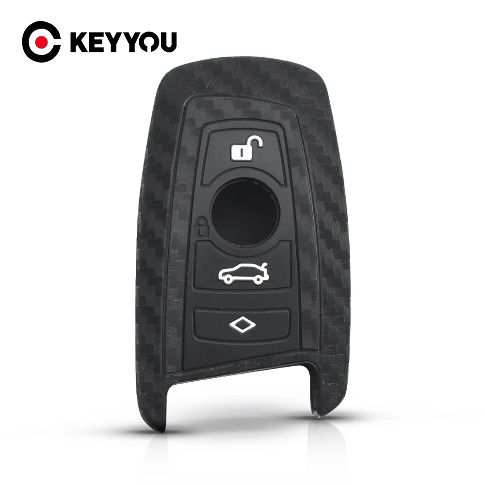 Силиконовый смарт-чехол KEYYOU для ключа из углеродного волокна чехол Bmw новинка 1 3 4